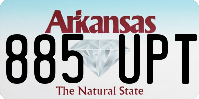 AR license plate 885UPT