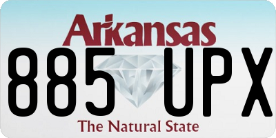 AR license plate 885UPX