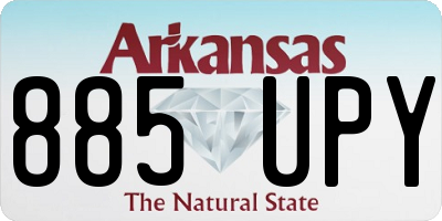 AR license plate 885UPY