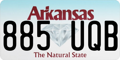 AR license plate 885UQB