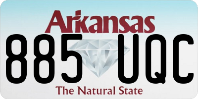 AR license plate 885UQC