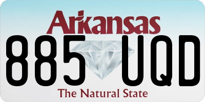 AR license plate 885UQD