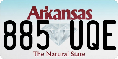 AR license plate 885UQE