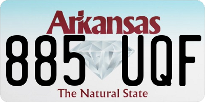 AR license plate 885UQF