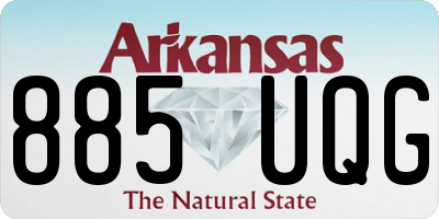 AR license plate 885UQG