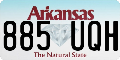 AR license plate 885UQH
