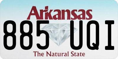 AR license plate 885UQI