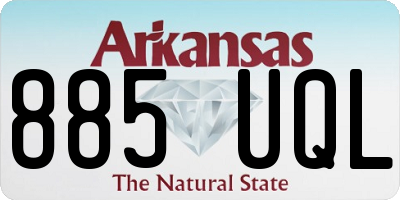 AR license plate 885UQL