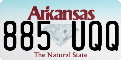 AR license plate 885UQQ