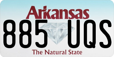 AR license plate 885UQS