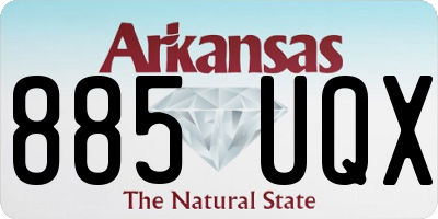AR license plate 885UQX