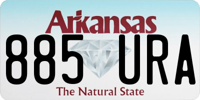 AR license plate 885URA