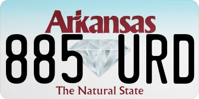 AR license plate 885URD