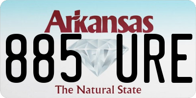 AR license plate 885URE