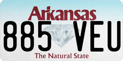 AR license plate 885VEU