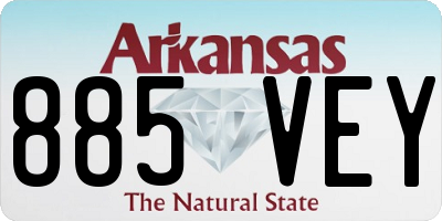 AR license plate 885VEY