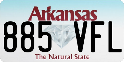 AR license plate 885VFL