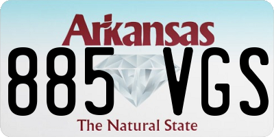 AR license plate 885VGS