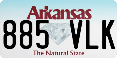 AR license plate 885VLK