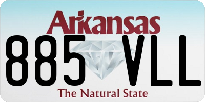 AR license plate 885VLL