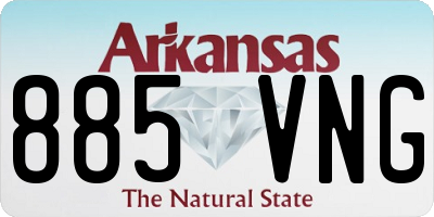 AR license plate 885VNG