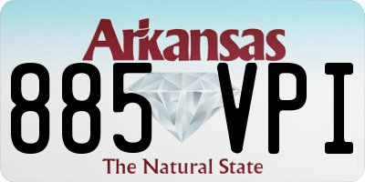 AR license plate 885VPI