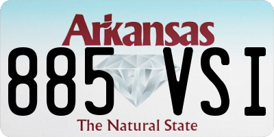 AR license plate 885VSI