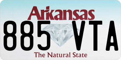 AR license plate 885VTA