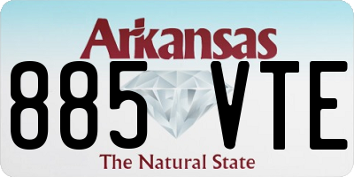AR license plate 885VTE