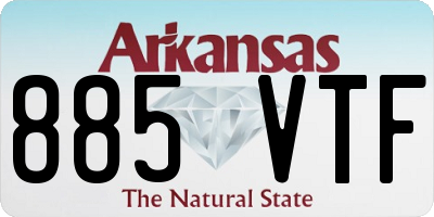 AR license plate 885VTF