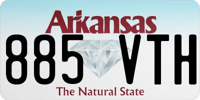 AR license plate 885VTH
