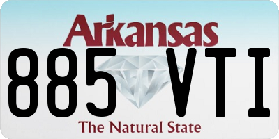 AR license plate 885VTI