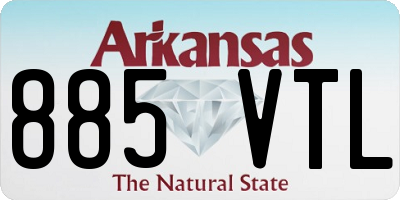AR license plate 885VTL