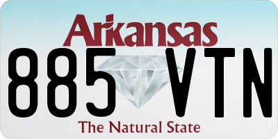 AR license plate 885VTN