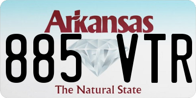 AR license plate 885VTR