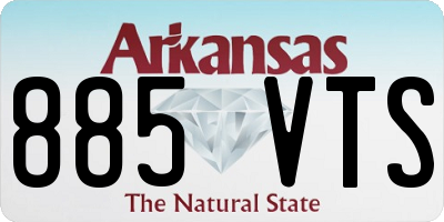 AR license plate 885VTS