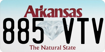 AR license plate 885VTV