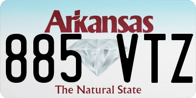 AR license plate 885VTZ