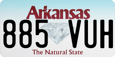 AR license plate 885VUH
