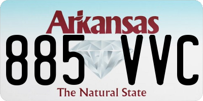 AR license plate 885VVC