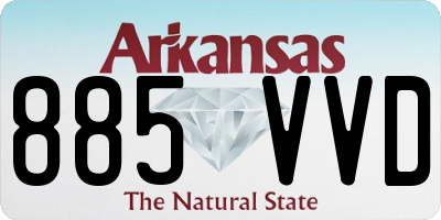 AR license plate 885VVD