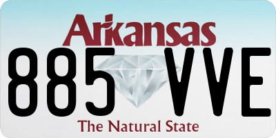 AR license plate 885VVE