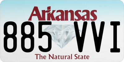 AR license plate 885VVI