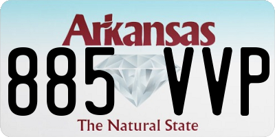 AR license plate 885VVP