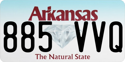 AR license plate 885VVQ