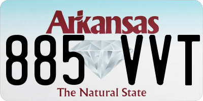 AR license plate 885VVT