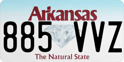 AR license plate 885VVZ