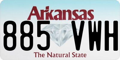 AR license plate 885VWH