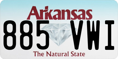AR license plate 885VWI