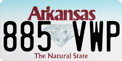 AR license plate 885VWP